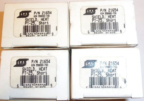 4 NEW ESAB Plasma Cutting Heat Shield Cup for PT-25 Plasmarc Torch 21654 NIB