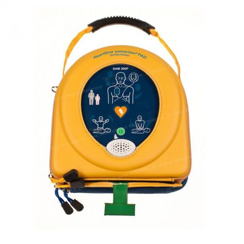 Heartsine samaritan pad 350p defibrillator + case &amp; accessories for sale