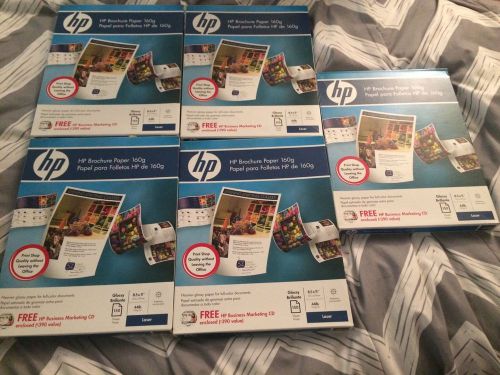 Hp Brochure 160g Glossy Lot Of 5