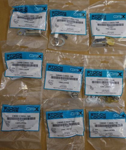 LOT OF 9 new COMPX comp x NATIONAL C8053-C390A-14A Disc Tumbler FlexaCam Locks