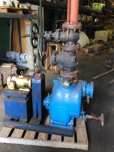 Used Gorman Rupp  4&#034; x 4&#034; Steel Self Priming Centrifugal Pump, 5 H. P.