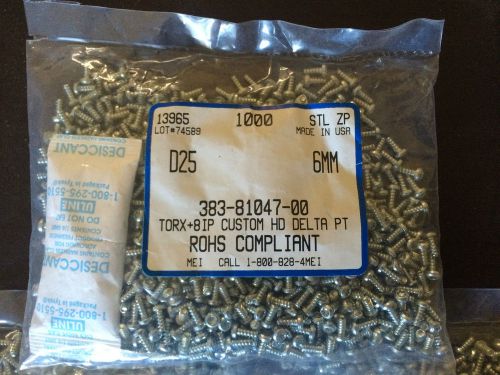 7 Bags Torx Plus 8IP HD Delta PT Rohs Compliant 6mm 383-81047-00 1000 Pieces Bag