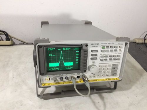 HP Agilent 8560A Spectrum Analyzer w/ phase noise util. 50 hz to 2.9 Ghz am/fm