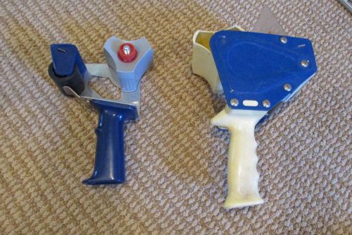 2 Packing Tape Gun Dispensers 3&#034; &amp; 2&#034; Size - Free Shipping