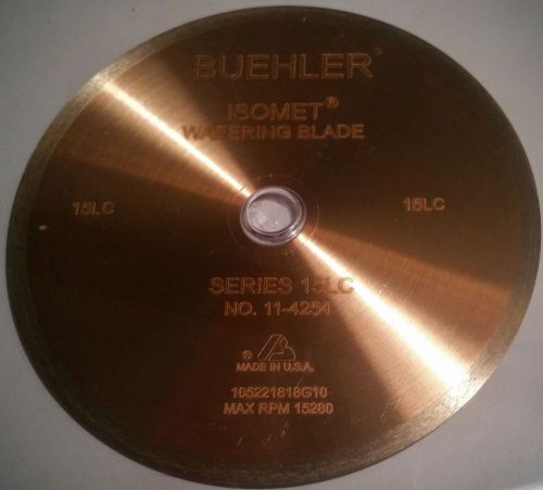 BUEHLER ISOMET 11-4254 **NEW** DIAMOND WAFERING BLADE SERIES 15LC 4&#034;x0.012&#034;