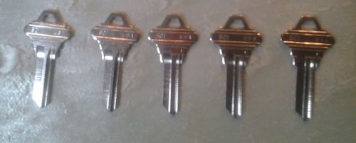 5 sc1 key blanks -schlage- taylor/ilco part sc1-np - (5 blank keys per purchase) for sale