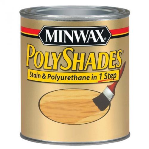 1/2pt Bombay Mahogany Oil Stain Finish Satin Polyshades Minwax Stain 21380