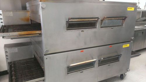 &#034;1999&#034; BOFI XLT 3270 32&#034; BELT DOUBLE STACK NATURAL GAS CONVEYOR PIZZA OVENS