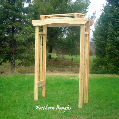 White Cedar Rustic Wedding Arch Kit