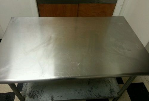 48&#034; x 30&#034; Stainless Steel Work Prep Top Table