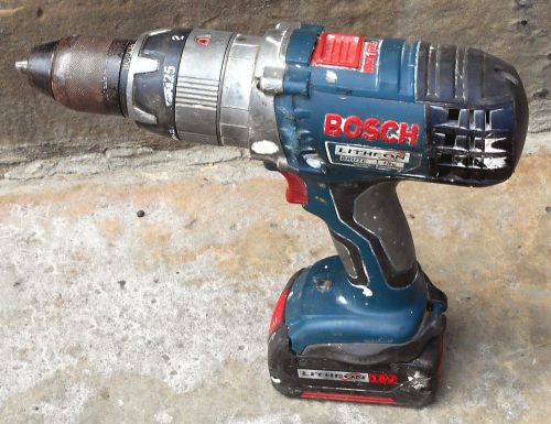 BOSCH 18 VOLT BRUTE LITHIUM ION CORDLESS HAMMER DRILL &amp; BATTERY