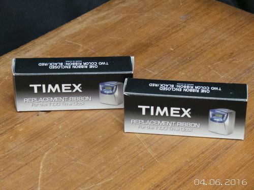 Timex t100 employee time clock replacement ribbon 2 pack ink cartridge nib for sale