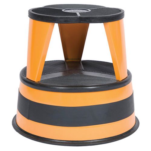 Kik-Step Stool Orange Colored Library Stool Cramer