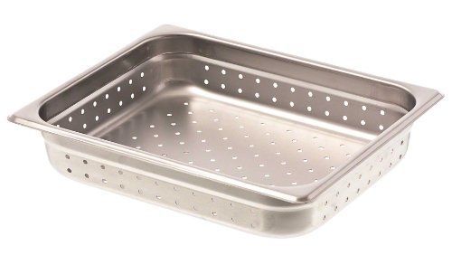 Browne (22122P) 3&#034; Half-Size Perforated Steam Pan