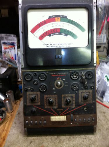 Supreme model 589 Tube Tester, deco cool!