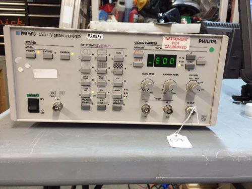 HV# Fluke Philips PM5418 color TV pattern generator