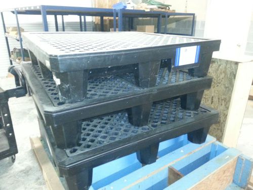 3 EACH ULTRA SPILL SECONDARY CONTAINMENT PALLETS  -  NEW !!!