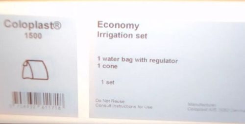 Lot of 10. new irrigation set coloplast economy #1500 1 set per box for sale