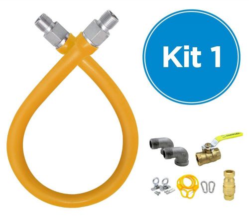 EasyFlex 3/4&#034; x 36&#034; Commercial Quick Disconnect Gas Hose Kit