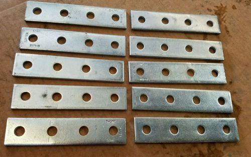 B341ZN B-LINE 4 HOLE SPLICE PLATE LOT OF 10.