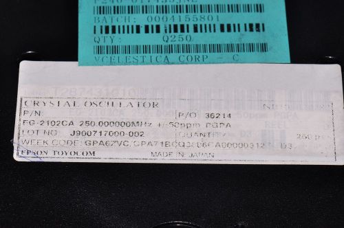 2-pcs eg-2102ca 250.000000mhz 2102ca250000000 eg2102ca250000000mhz for sale