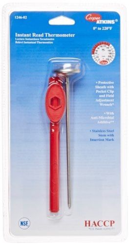 Cooper-atkins 1246-02-1 bi-metal pocket test thermometer with adjustment sheath, for sale