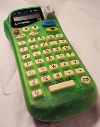 Dymo Letra Tag 2000 Label Maker Printer Sticker Lime Green z30