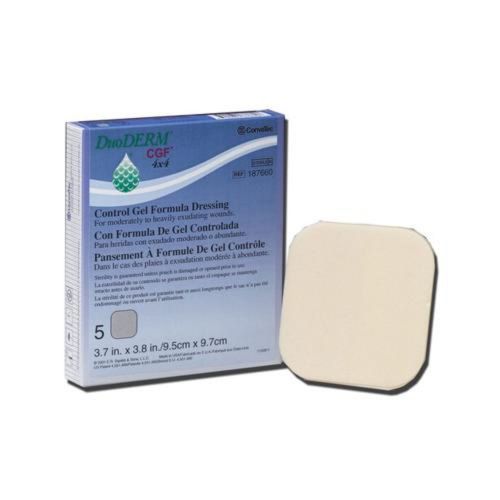 DuoDerm 4&#034;x 4&#034; CGF 187660 Convatec Hydrocolloid Wound Dressing Sterile