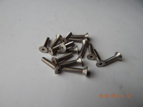 Stainless steel flat head socket cap screw. 8/32 x 3/4&#034; 25 pcs. new. for sale