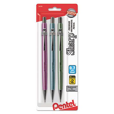 Sharp mechanical drafting pencil, 0.7 mm, assorted pastel barrels, 3/pack for sale