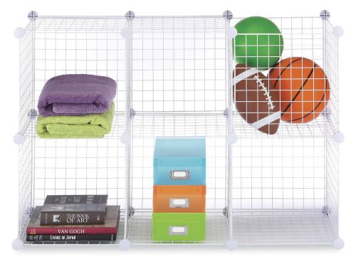 New White Storage Cubes (Set of 6)