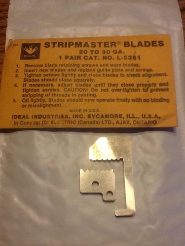 IDEAL STRIPMASTER BLADES 1 set (2) L-5361 Wire Gauge 20-30