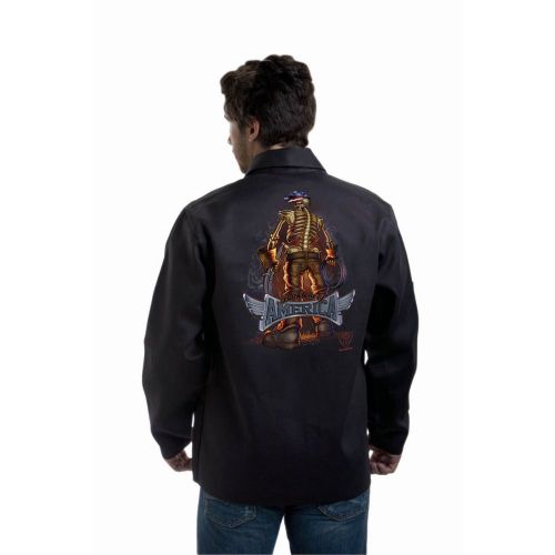 Tillman 9061 Back Bone of America Black Onyx Welding Jacket - M