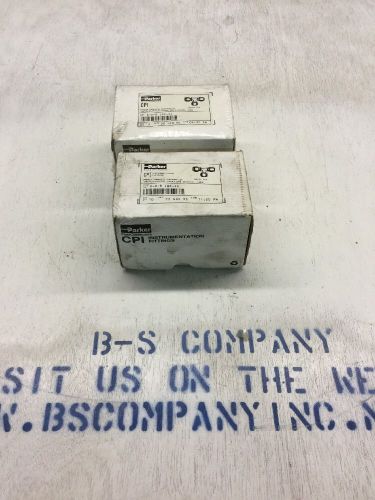 NIB - (Box Of 10) Parker CPI Union Tee 8-8-8 JBZ-SS, 1/2&#034; Tube Ends