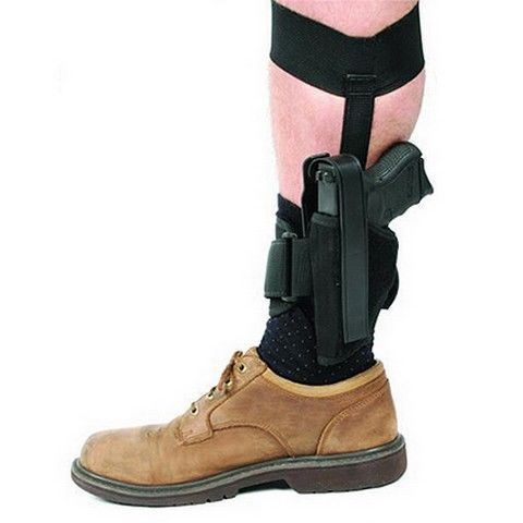 Blackhawk 40AH01BK-L Ankle Holster Black LH Size 1 Medium Autos 3-4&#034;