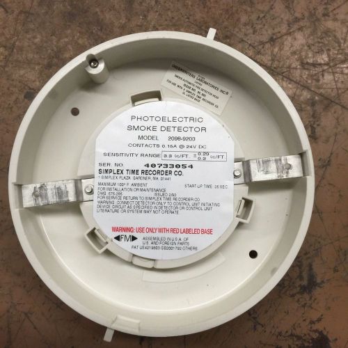 Simplex 2098-9203 Photoelectric Smoke Detector