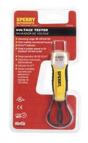 Sperry Instruments ET6102 Voltage Tester, 80-250 VAC/DC