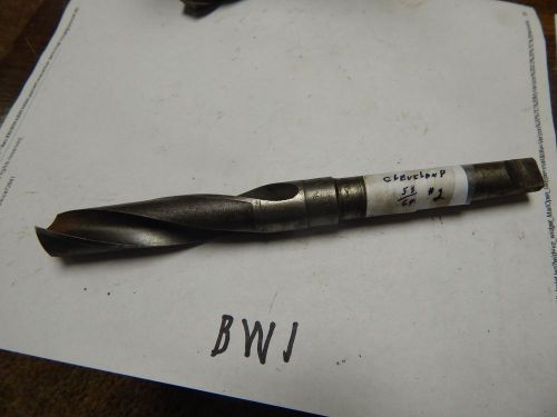 CLEVELAND  53/64&#034; x # 2 Taper Shank Twist Drill Bit