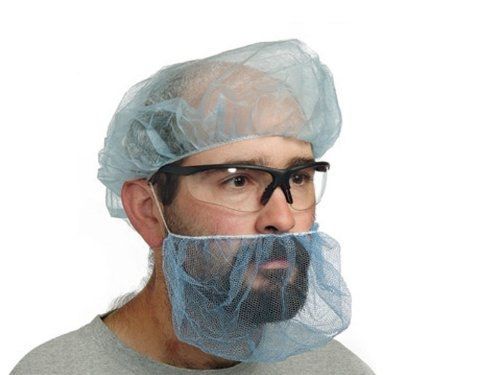 Superior Glove Works Superior BCPPBU KeepKleen Polypropylene Beard Cover, 18&#034;