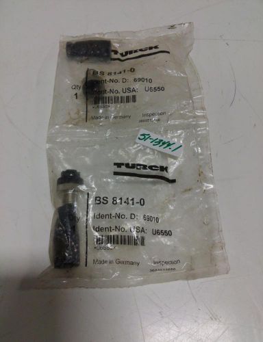 TURCK SENSOR CONNECTOR LOT OF 2 BS 8141-0 NIB