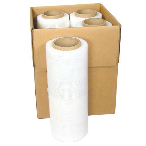 15&#034; x 1500ft 80 gauge pallet wrap stretch film shrink hand wrap 1500&#039; 1 roll for sale