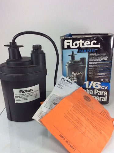 Flotec Utility Manual Pump Tempest II S1250X 1/6 HP 115Volt 1140 GPH Sump Drain