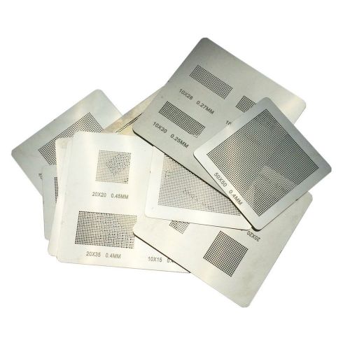 New Directly Heat 21PCS BGA Reballing Universal Stencils For Cellphone