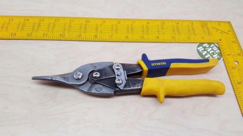 10&#034; Irwin Straight Tin Snips, Military Surplus Tool, Aviation Snips