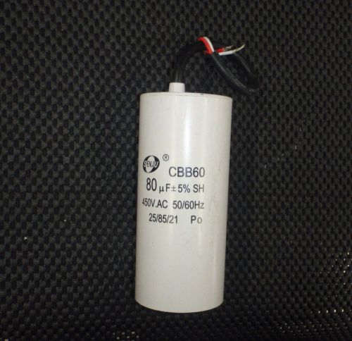 CAPACITOR CBB60 450VAC 80uF HVAC 80 MFD AC APPLIANCE Motor START / RUN WW