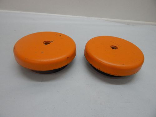 2 WJ -222-1 Machine Leveling Mounts Vibration Pads Mason 5&#034; Dia. 1-3/4&#034; 1/2&#034;-13