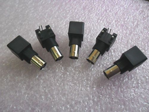 5pcs JIN RUE + MOLEX BNC Jack Female Socket PCB Panel RA  Plastic Type w/o nut