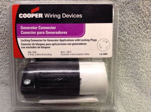 Cooper L5-30R Locking Generator Plug Female 30A-125V Brand New!!