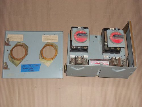 GENERAL ELECTRIC GE 7700 DUAL 30 AMP 600V FUSIBLE FUSED FEEDER MCC MCCB BUCKET