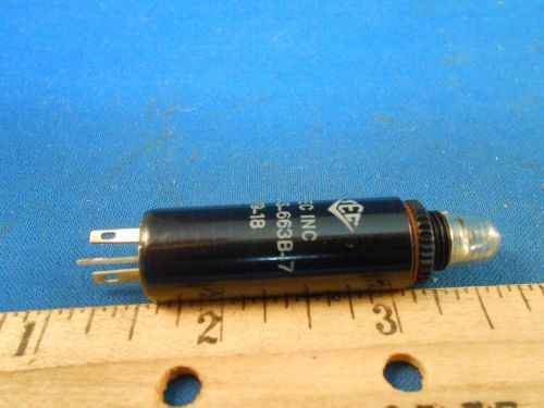 LVN-S-663B-7  TEC INC  CLEAR LENS  LENGTH:2.4-DIA:0.5  6V DC 3 SOLDER LUG NOS